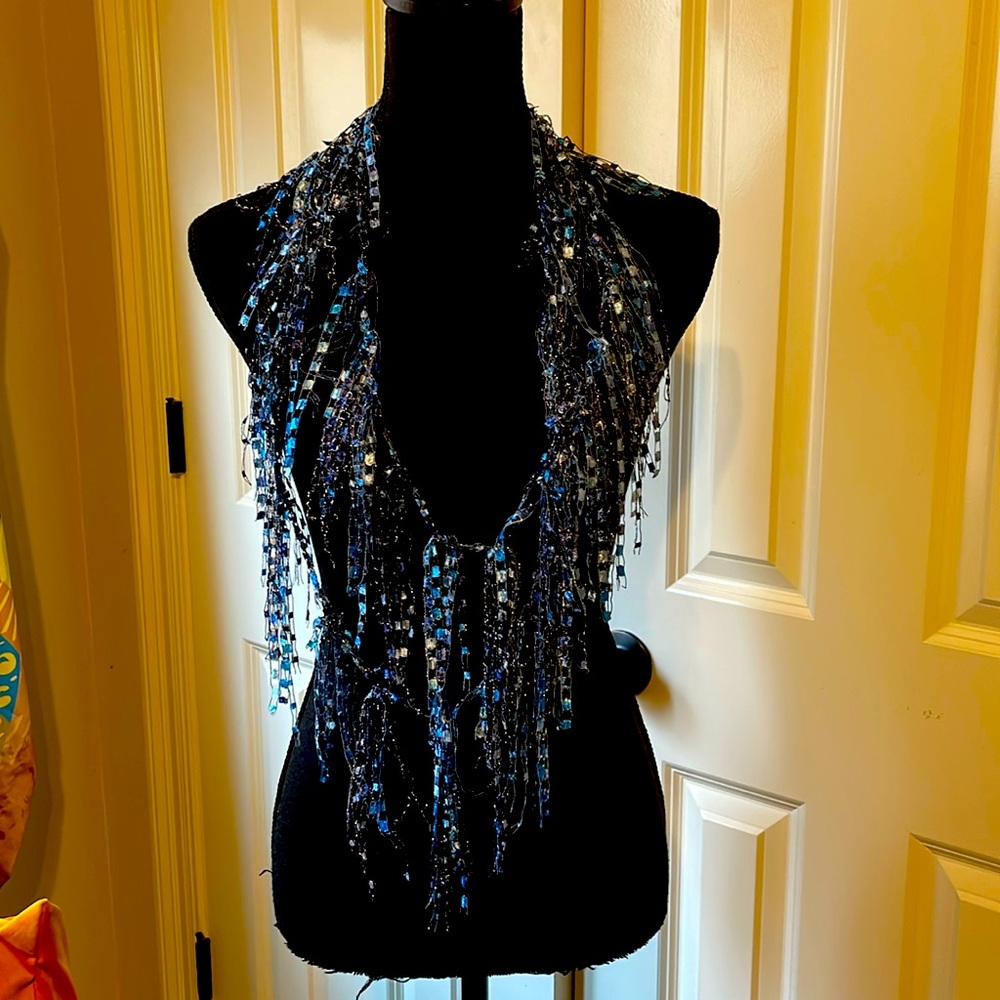 Unique statement necklace scarf